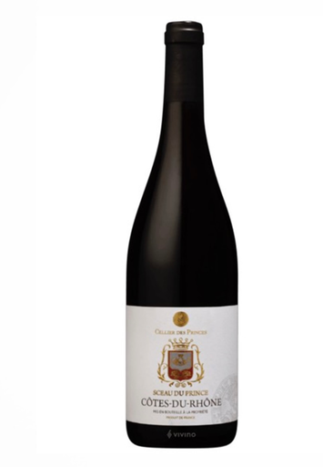 [3436963131104] CELLIER DER PRINCES  Cotes-du-Rhone Sceau du Prince 750 ml.